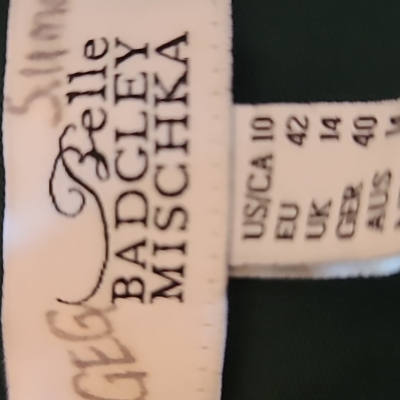 Belle Badgley Mischka emerald sequin dress, size 10 - Picture 3 of 11